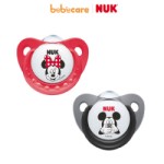 NUK (1080)-Bộ 2 Ti Giả NUK Silicone Sleeptime Mickey